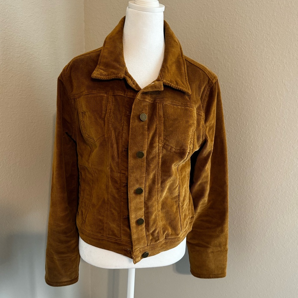 Time and Tru Women's Corduroy Jacket Size M (8-10) Brown